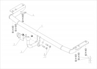 Фаркоп VL 06 для VOLVO S60 2000-2010, Автос, нагрузка 1600/85 кг. С подрезкой бампера от магазина ФаркопРос